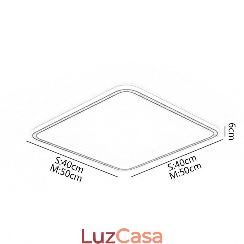 Luminária de teto embutida ultrafina, moderna e minimalista, embutida