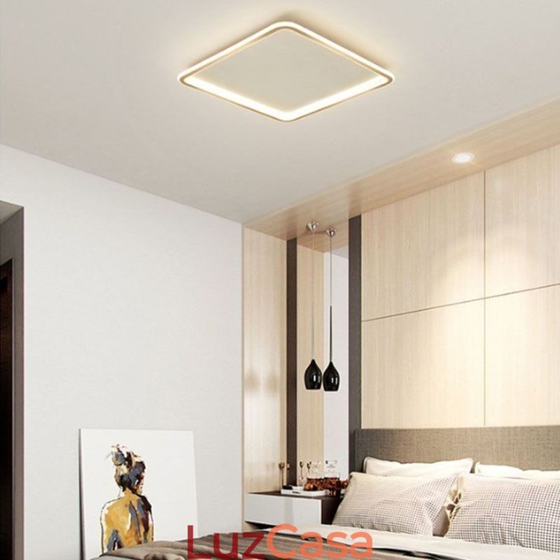 Luminária de teto embutida ultrafina, moderna e minimalista, embutida