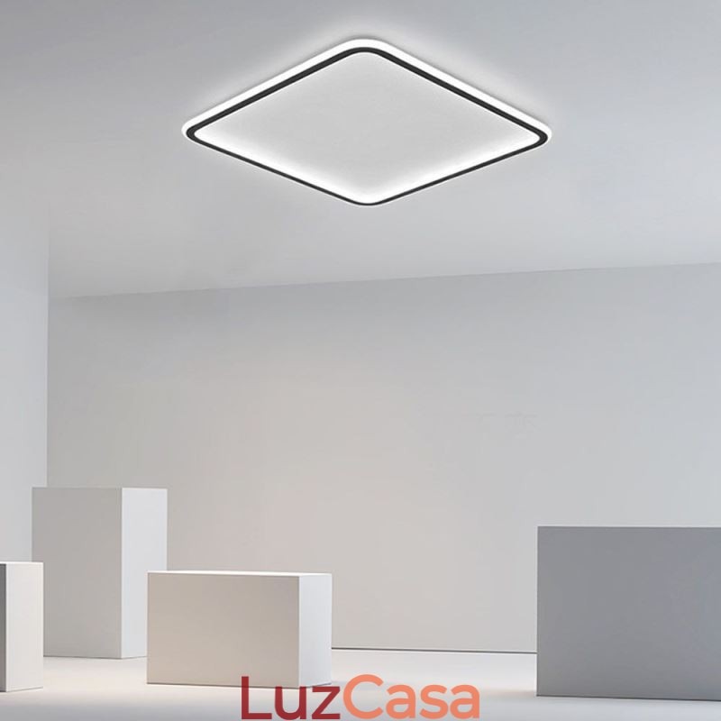 Luminária de teto embutida ultrafina, moderna e minimalista, embutida