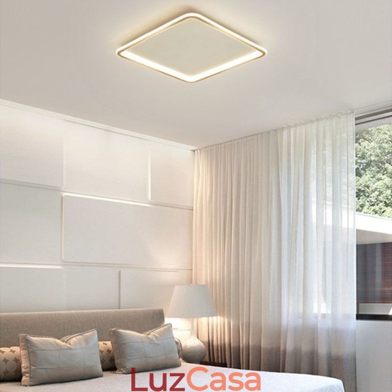 Luminária de teto embutida ultrafina, moderna e minimalista, embutida