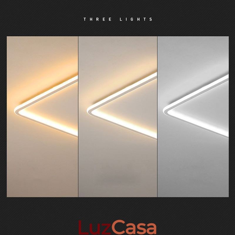 Luminária de teto embutida ultrafina, moderna e minimalista, embutida