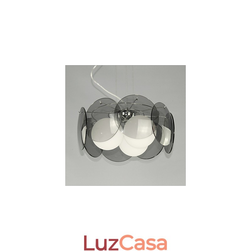 ofertas Milão Simples Estilo Moda Lustre Luz Fumaça Cinza Vidro Lustre
