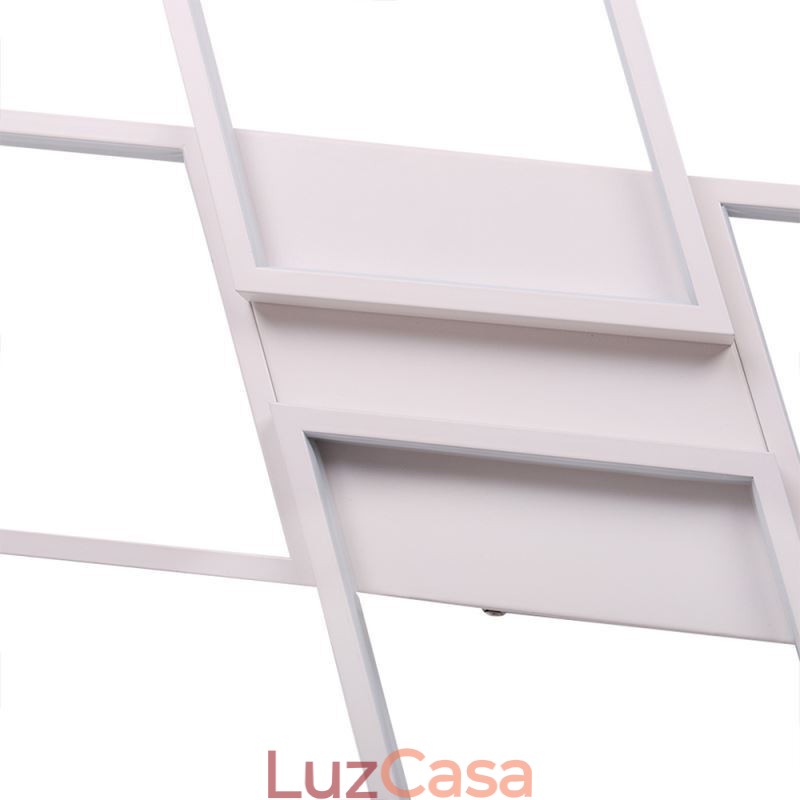 Luminária de teto acrílica minimalista embutida em formato de X