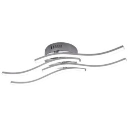 Luminária de teto em acrílico moderna e simples com formato de onda embutida