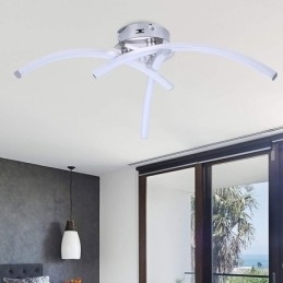 Luminária de teto em forma de arco de acrílico em forma de cruz de montagem embutida simples