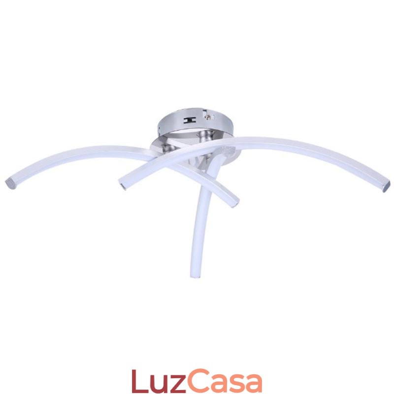 Luminária de teto em forma de arco de acrílico em forma de cruz de montagem embutida simples