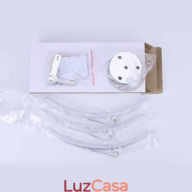 Luminária de teto em forma de arco de acrílico em forma de cruz de montagem embutida simples