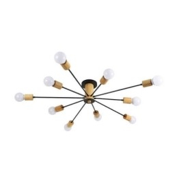 Lustre moderno Magic Beans Flush Mount Wood Branch