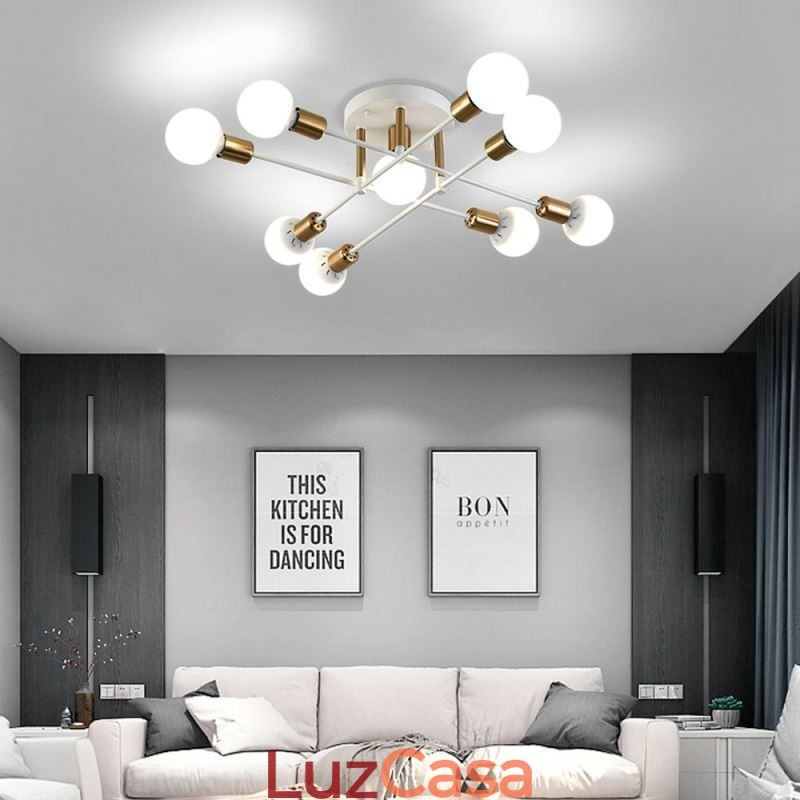 Simples Magic Beans Flush Mount Cruzado Luz de Teto