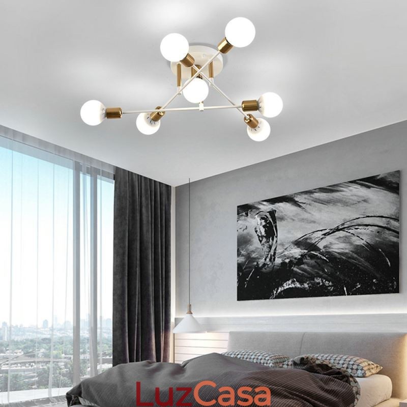 Simples Magic Beans Flush Mount Cruzado Luz de Teto
