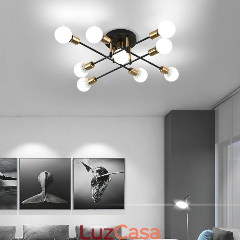 Simples Magic Beans Flush Mount Cruzado Luz de Teto