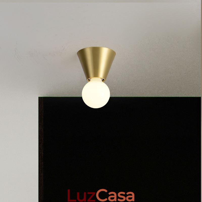 Luminária de teto embutida em latão nórdico Mini