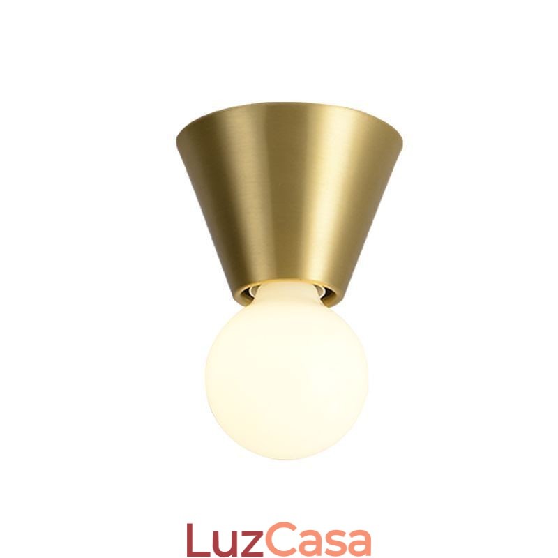 Luminária de teto embutida em latão nórdico Mini