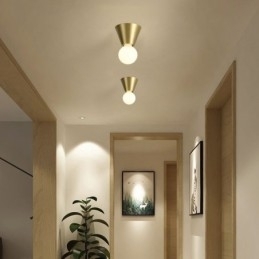 Luminária de teto embutida em latão nórdico Mini