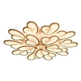 Luminária de teto em acrílico em formato de pétala, moderna e simples, embutida