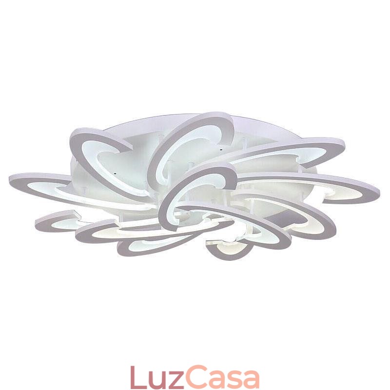 Luminária de teto moderna e simples de acrílico com moinho de vento embutido