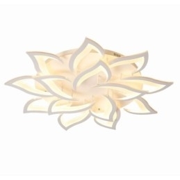 Luminária de teto em acrílico em formato de girassol, simples e moderna