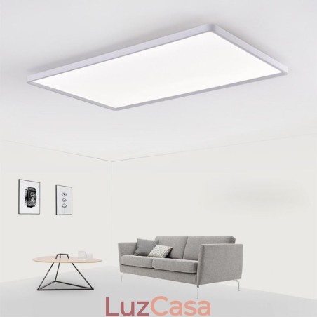 Painel nórdico de luz embutida super fina lâmpada de teto branca