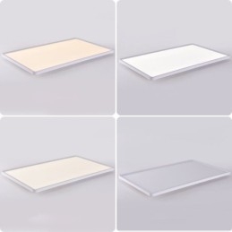 Painel nórdico de luz embutida super fina lâmpada de teto branca