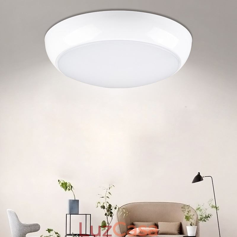 Luminária de teto redonda criativa embutida para iluminação doméstica