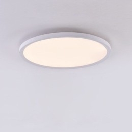 Luminária de teto superfina de montagem embutida redonda nórdica, lâmpada redonda de alumínio, iluminação