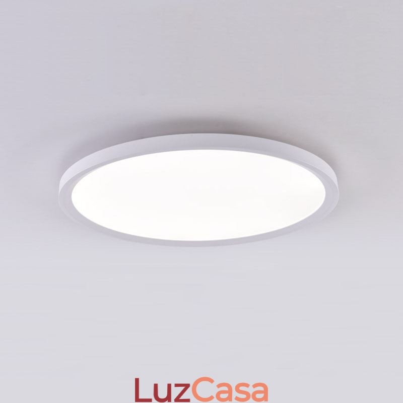 Luminária de teto superfina de montagem embutida redonda nórdica, lâmpada redonda de alumínio, iluminação