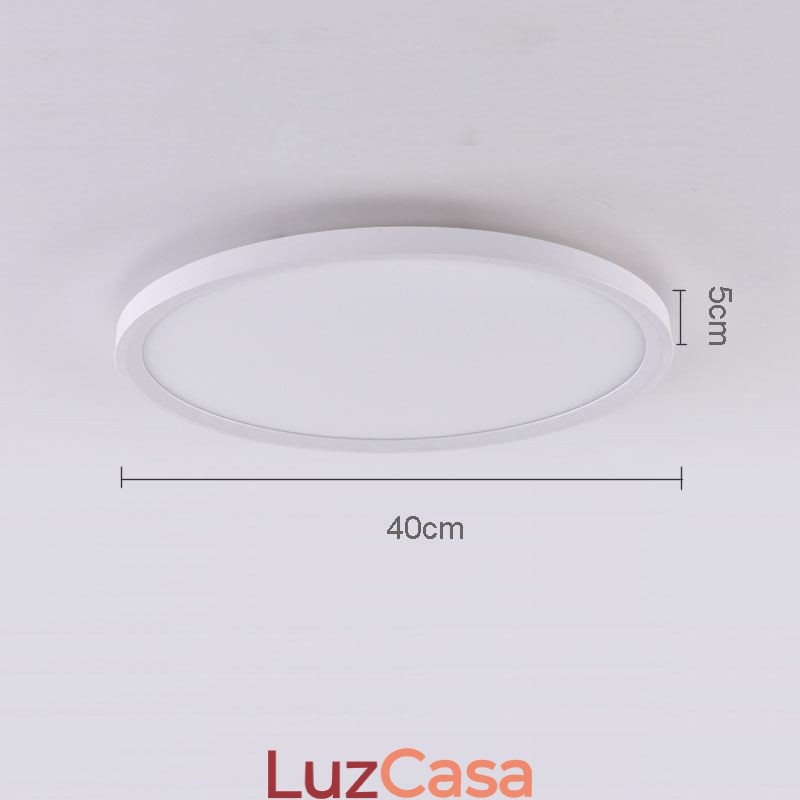 Luminária de teto superfina de montagem embutida redonda nórdica, lâmpada redonda de alumínio, iluminação