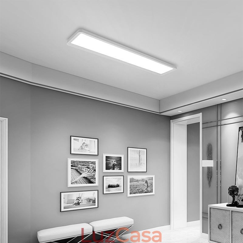 Painel Flush Mount Nordic Super Thin Retângulo Luz de Teto Iluminação Doméstica Luz