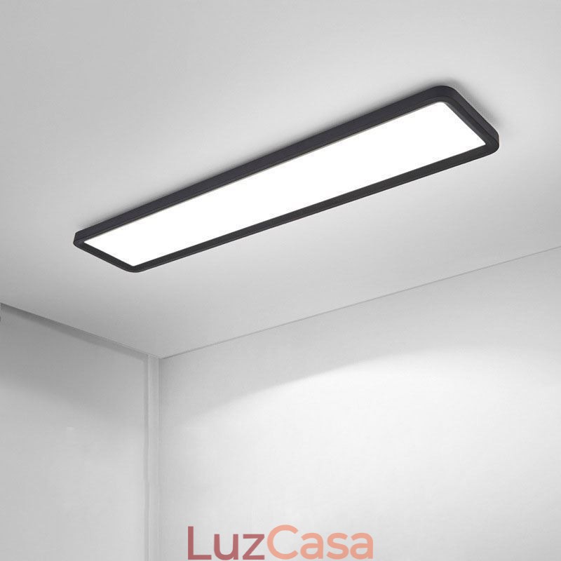 Painel Flush Mount Nordic Super Thin Retângulo Luz de Teto Iluminação Doméstica Luz
