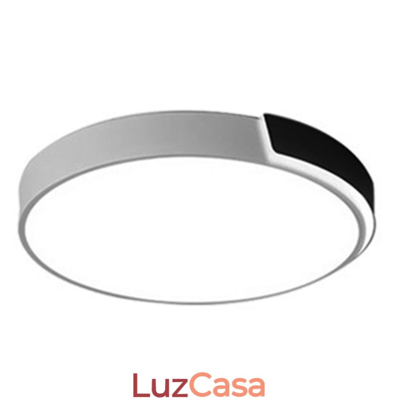 Luminária de teto circular moderna e simples embutida