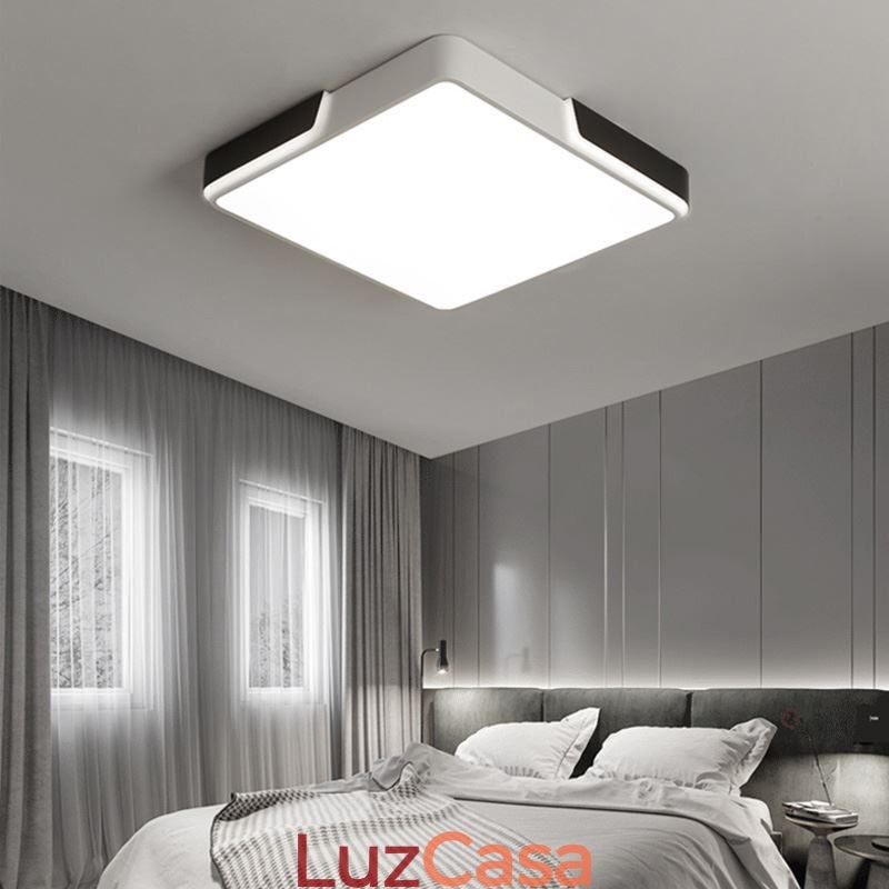 Luminária de teto circular moderna e simples embutida