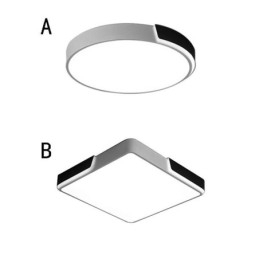 Luminária de teto circular moderna e simples embutida