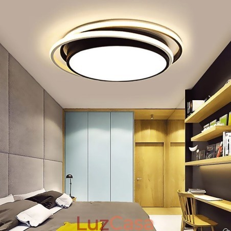 Luminária de teto geométrica moderna e simples embutida com moldura quadrada Luminária de teto geométrica moderna e simples embutida com moldura quadrada