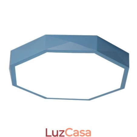 Luminária de teto moderna com design hexagonal especial e montagem embutida, lâmpada ultrafina