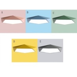 Luminária de teto moderna com design de diamante e montagem embutida, ultrafina, iluminação doméstica