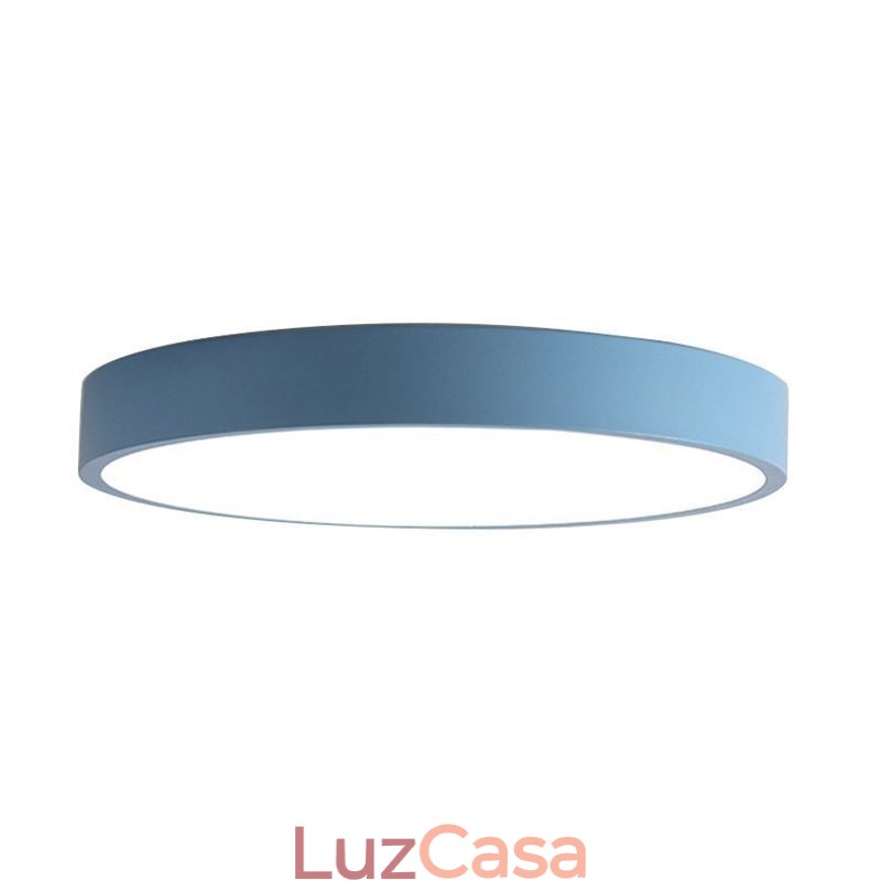 Luminária de teto ultrafina contemporânea embutida, luminária redonda