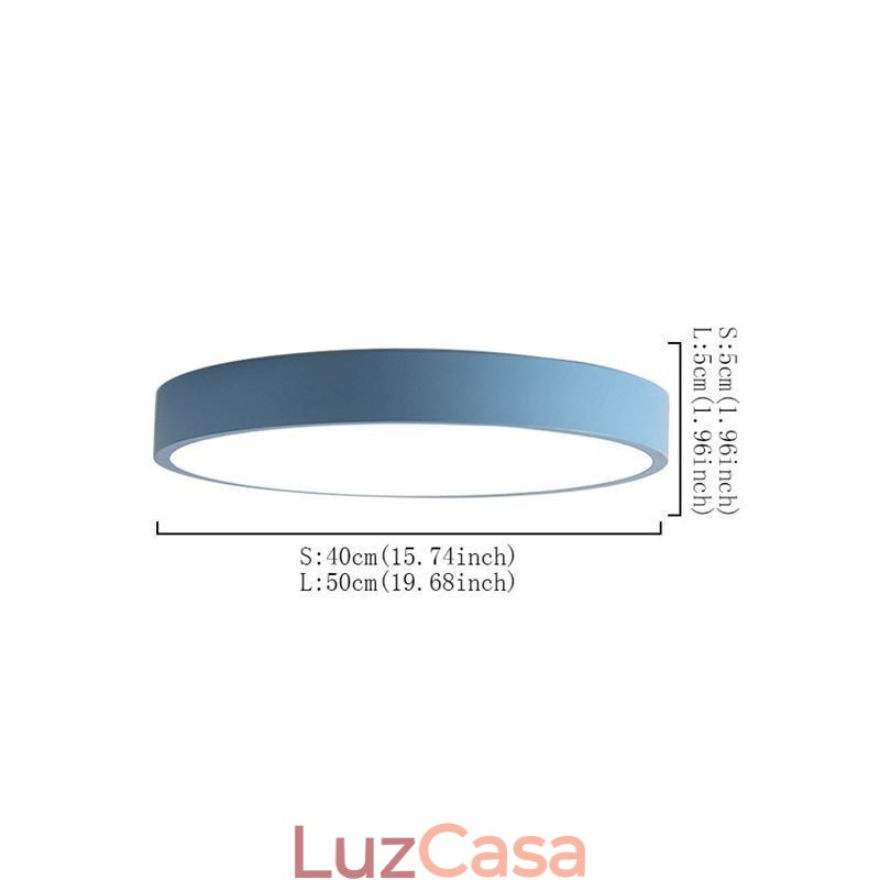 Luminária de teto ultrafina contemporânea embutida, luminária redonda