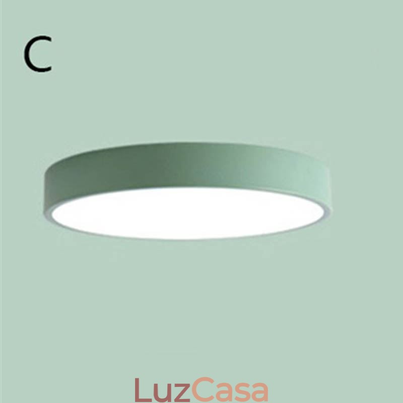 Luminária de teto ultrafina contemporânea embutida, luminária redonda