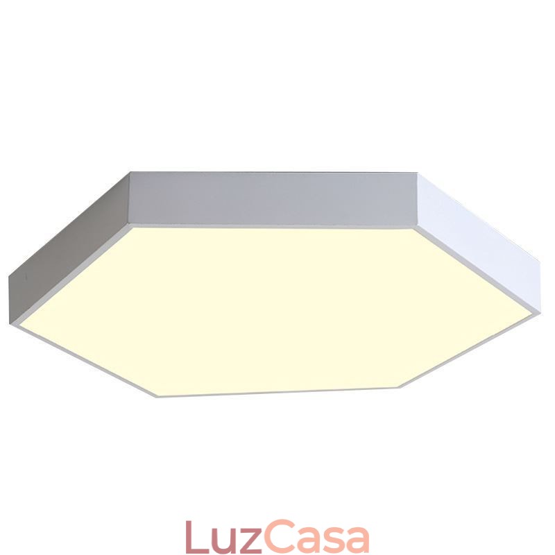 Luminária de teto hexagonal embutida simples contemporânea