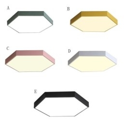 Luminária de teto hexagonal embutida simples contemporânea