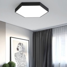 Luminária de teto hexagonal embutida simples contemporânea