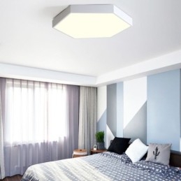 Luminária de teto hexagonal embutida simples contemporânea