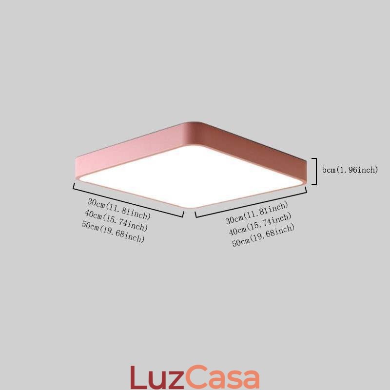 Simlpe Flush Mount Fino Quadrado Luz de Teto Economia de Energia