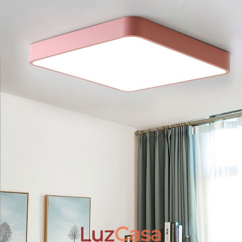 Simlpe Flush Mount Fino Quadrado Luz de Teto Economia de Energia