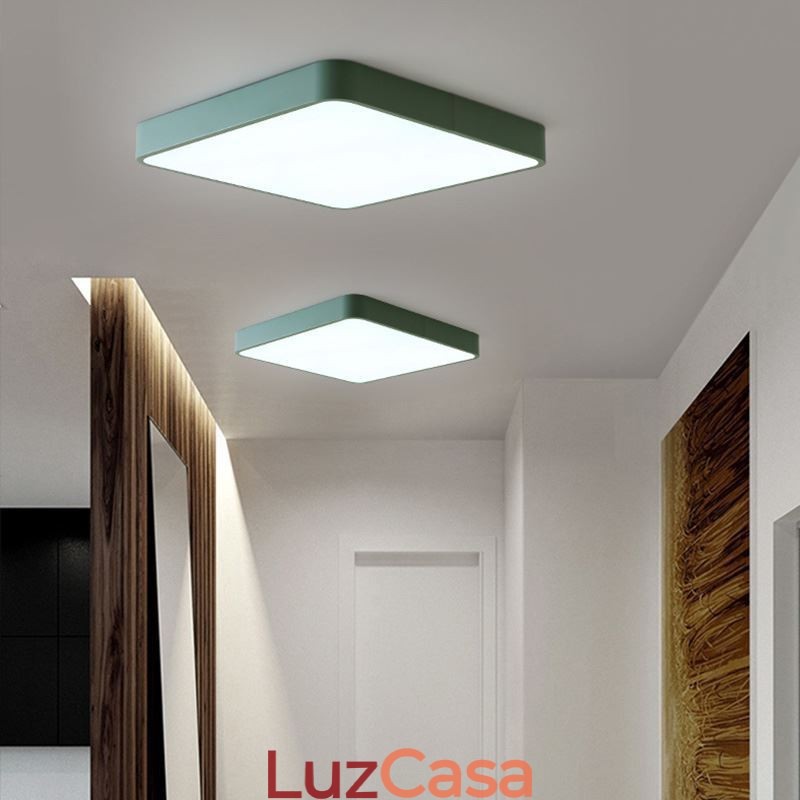 Simlpe Flush Mount Fino Quadrado Luz de Teto Economia de Energia