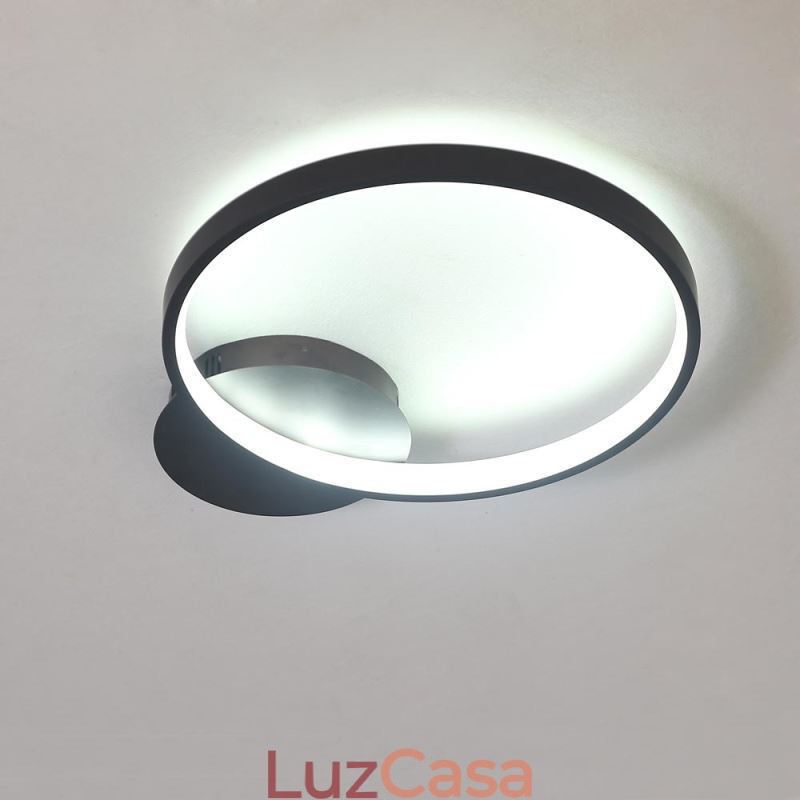 Luminária de teto circular embutida estilo nórdico