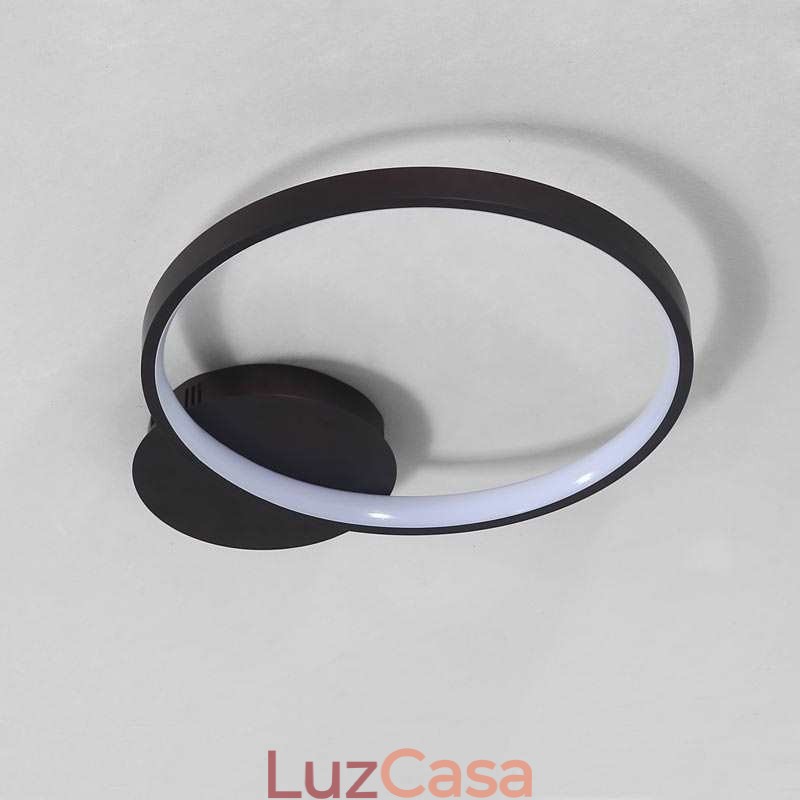 Luminária de teto circular embutida estilo nórdico