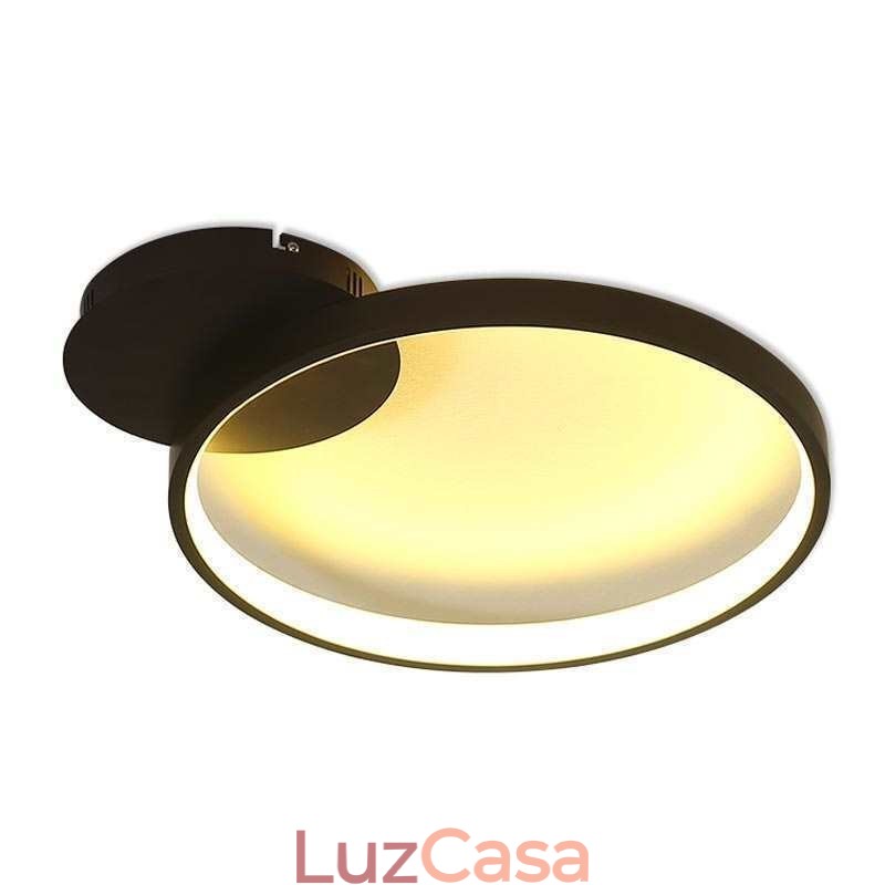 Luminária de teto circular embutida estilo nórdico