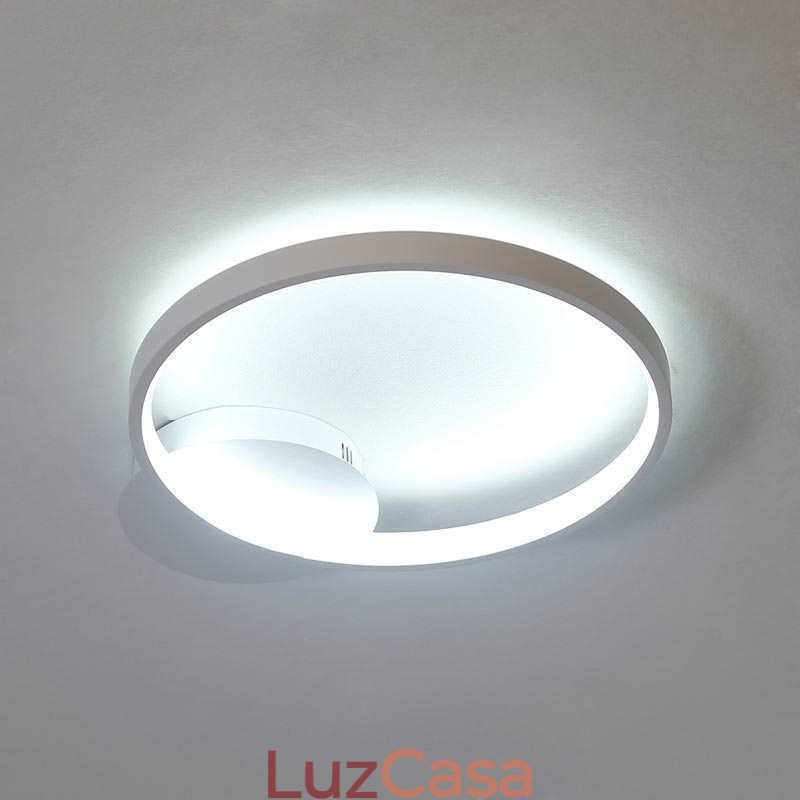 Luminária de teto circular embutida estilo nórdico