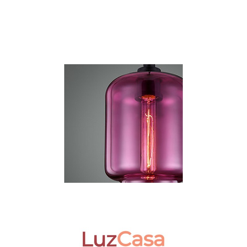 Lustre Mini Estilo Moderno Contemporâneo Vidro